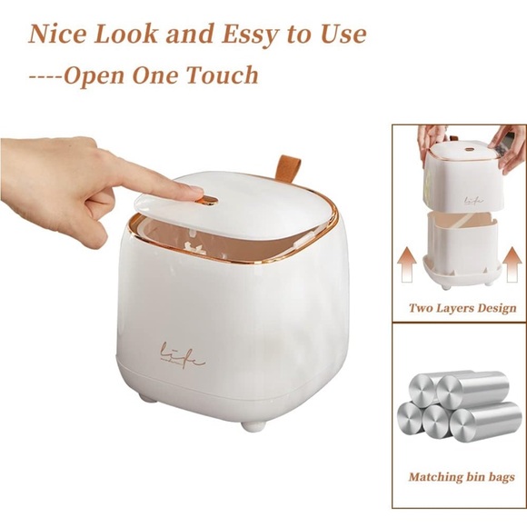 Mini desktop trashcan - Picture 3 of 16